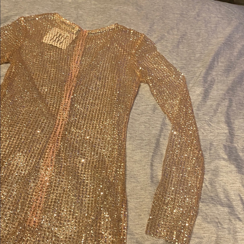 The Naked Tiger IGGY DRESS Long Sleeve Sheer Sz XS Light Pink NWT - Picture 12 of 14